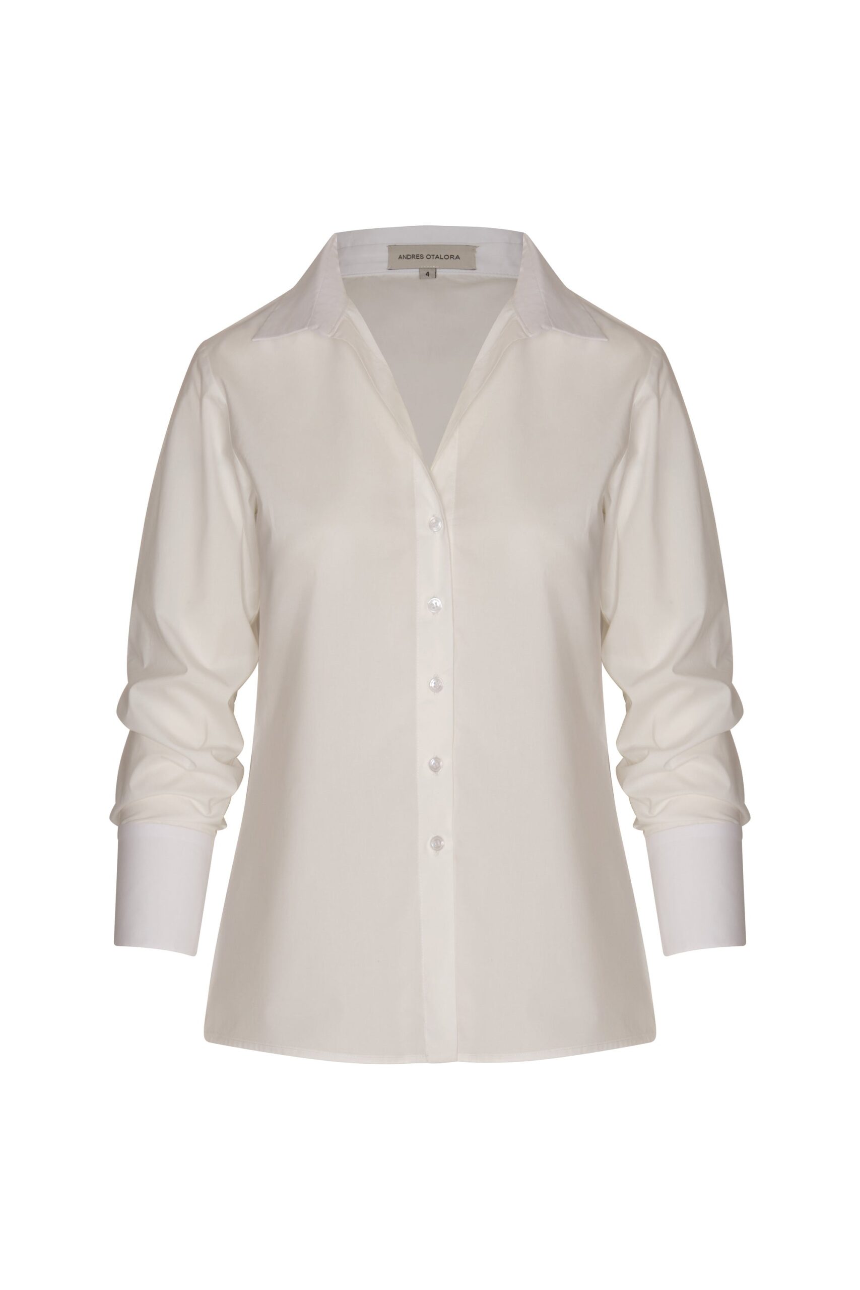 Andres Otalora Colombian Designer Top - Luxury Womenswear Andres Otalora luxury designer Top with bold silhouette in linen
