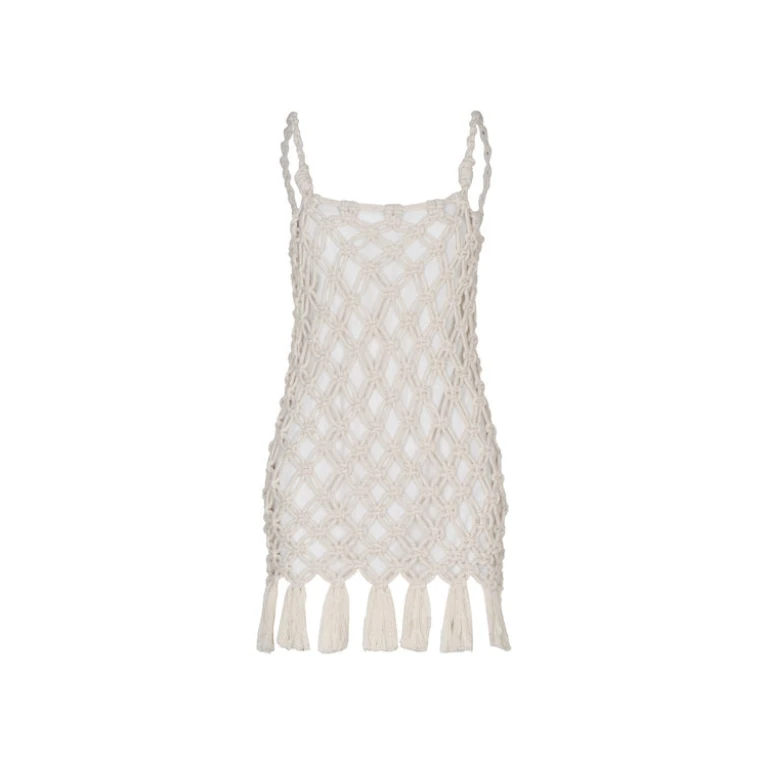 Andres Otalora luxury designer Dress with bold silhouette in linen