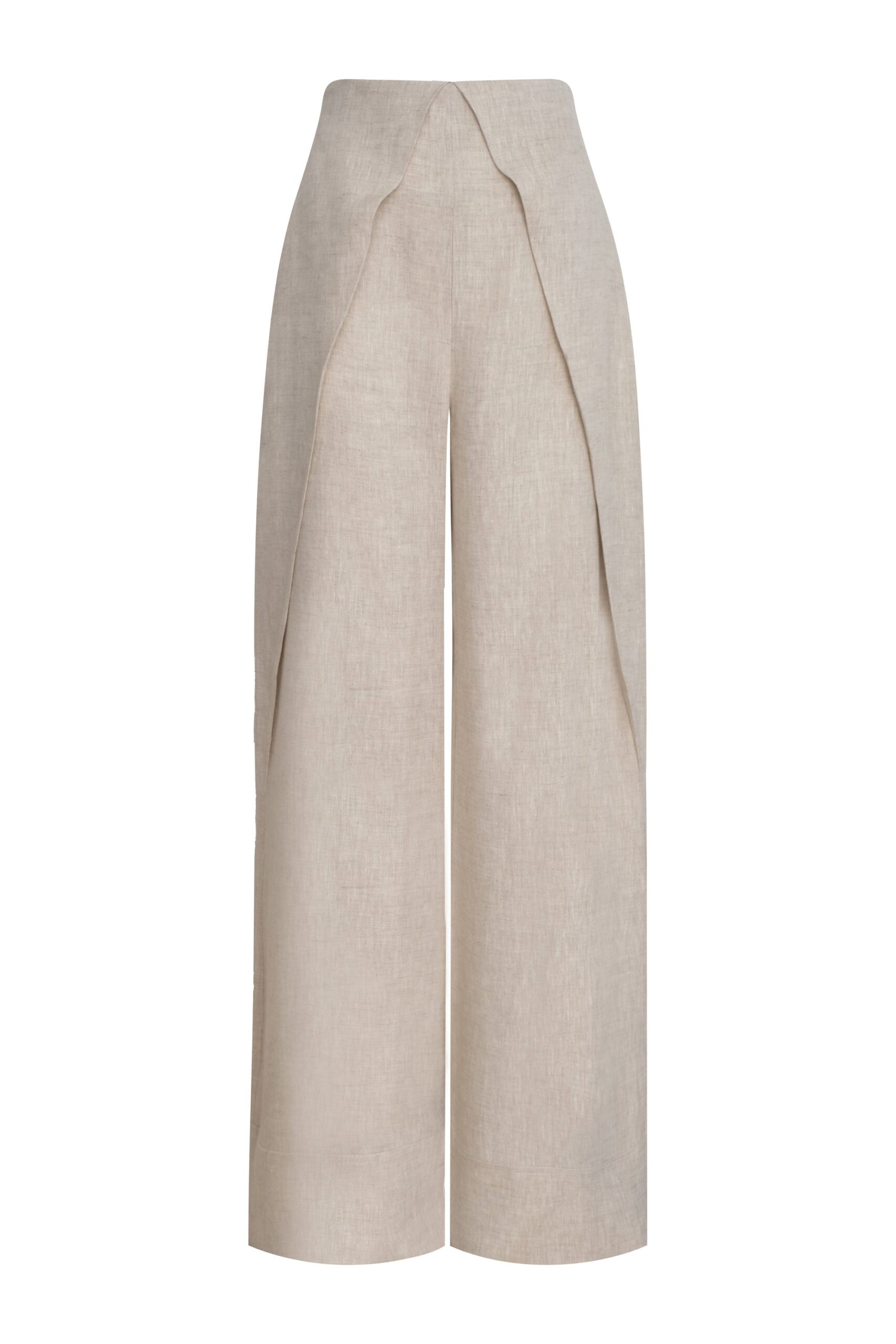 Andres Otalora Colombian Designer Pant - Luxury Womenswear Andres Otalora luxury designer Pant with bold silhouette in linen