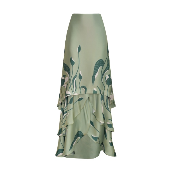 Andres Otalora luxury designer Skit with bold silhouette in linen