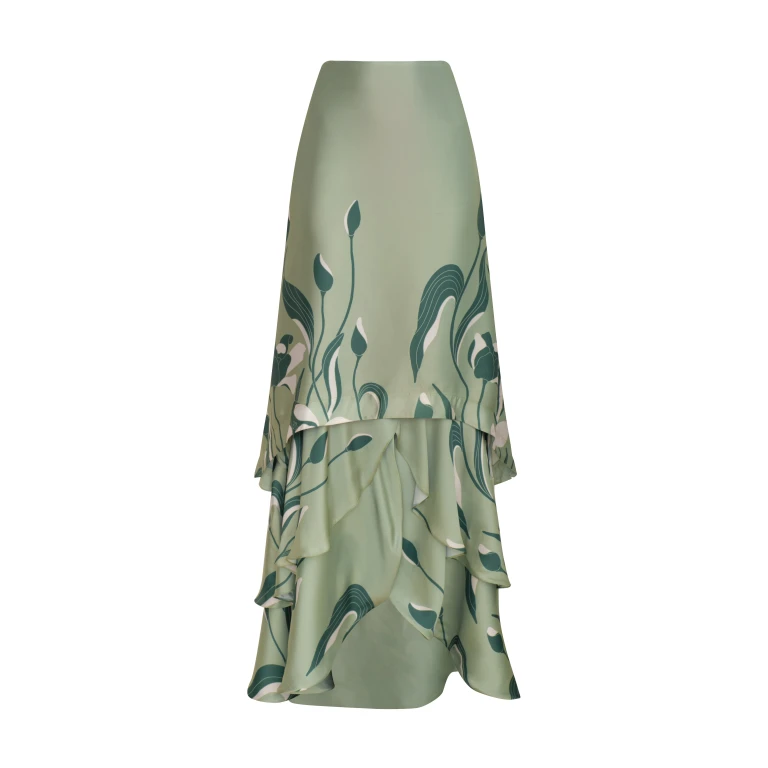 Andres Otalora luxury designer Skit with bold silhouette in linen