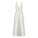 Andres Otalora Colombian Designer Top - Luxury Womenswear Andres Otalora luxury designer Top with bold silhouette in linen