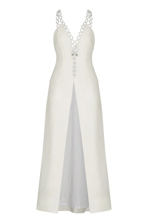 Andres Otalora Colombian Designer Top - Luxury Womenswear Andres Otalora luxury designer Top with bold silhouette in linen