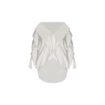 Andres Otalora luxury designer Top with bold silhouette in linen