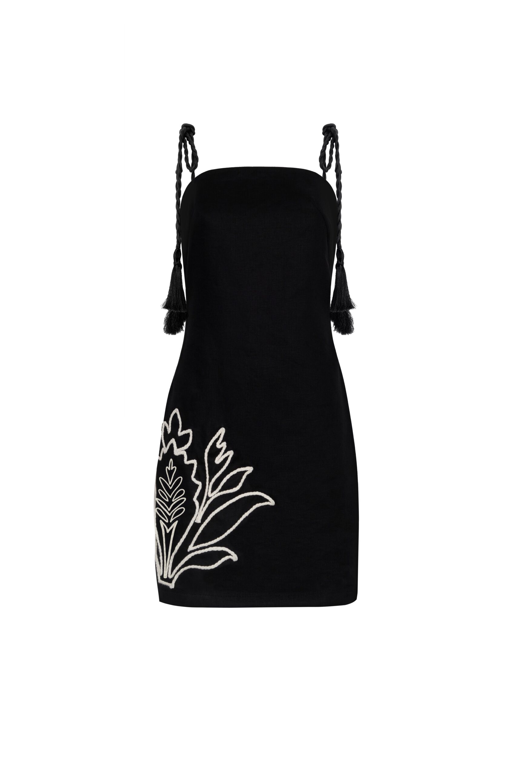 Andres Otalora Colombian Designer Dress - Luxury Womenswear Andres Otalora luxury designer Dress with bold silhouette in linen