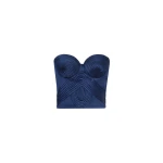 Andres Otalora Colombian Designer Top - Luxury Womenswear Andres Otalora luxury designer Top with bold silhouette in linen