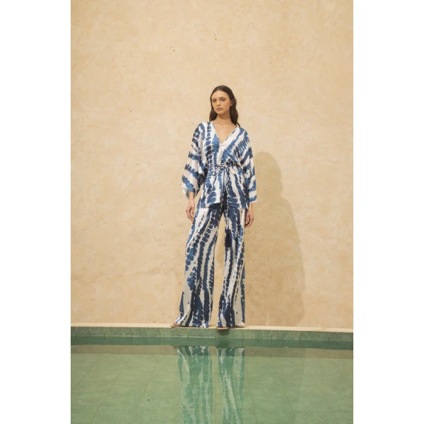 Andres Otalora luxury designer Pant with bold silhouette in linen