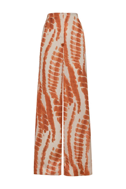 Andres Otalora Colombian Designer Pant - Luxury Womenswear Andres Otalora luxury designer Pant with bold silhouette in linen