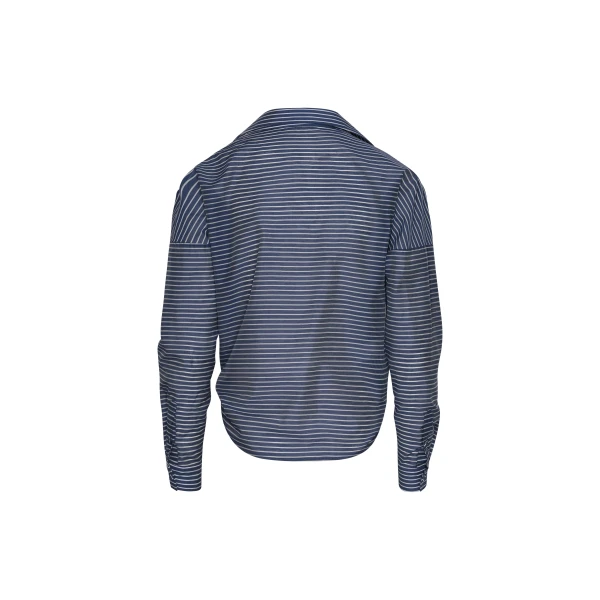 Andres Otalora luxury designer Top with bold silhouette in linen