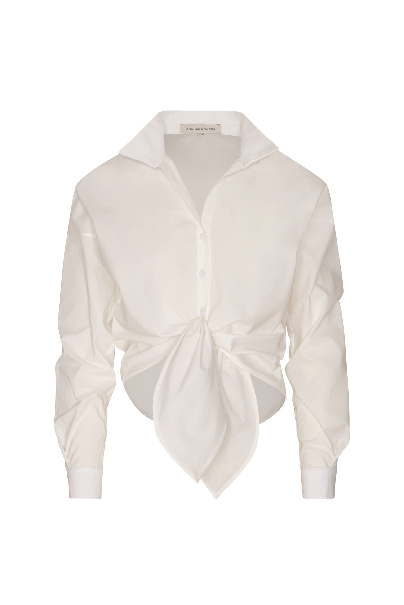Andres Otalora Colombian Designer Top - Luxury Womenswear Andres Otalora luxury designer Top with bold silhouette in linen