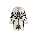 Andres Otalora luxury designer Dress with bold silhouette in linen