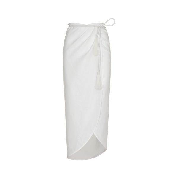 Andres Otalora luxury designer Skit with bold silhouette in linen