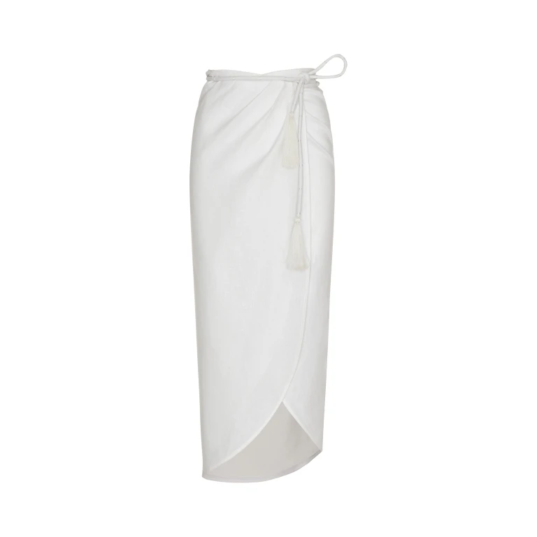 Andres Otalora luxury designer Skit with bold silhouette in linen