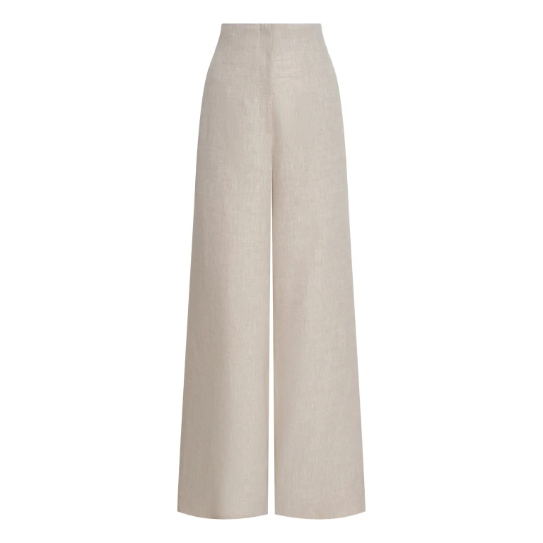 Andres Otalora luxury designer Pant with bold silhouette in linen