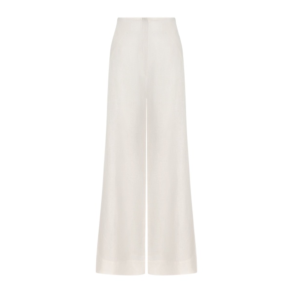 Andres Otalora luxury designer Pant with bold silhouette in linen