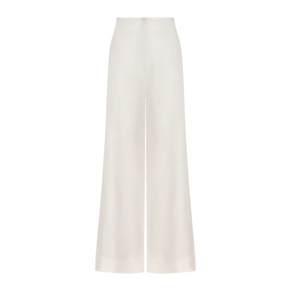 Andres Otalora luxury designer Pant with bold silhouette in linen