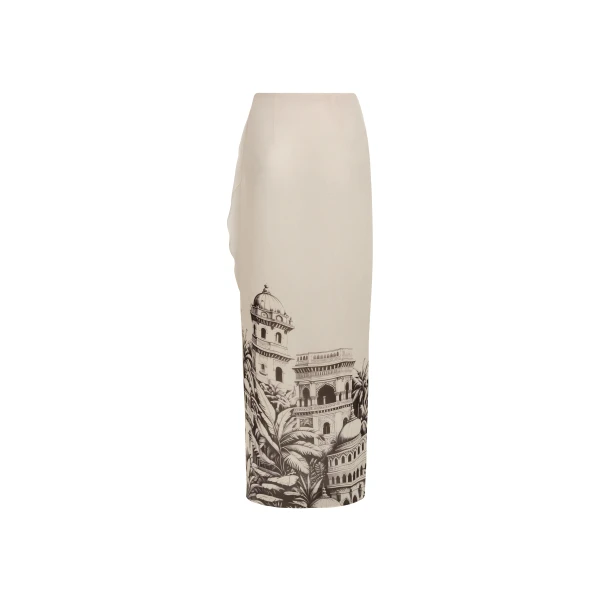 Andres Otalora luxury designer Skit with bold silhouette in linen