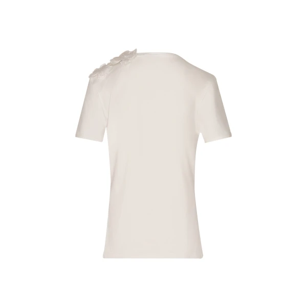 Andres Otalora luxury designer Top with bold silhouette in linen