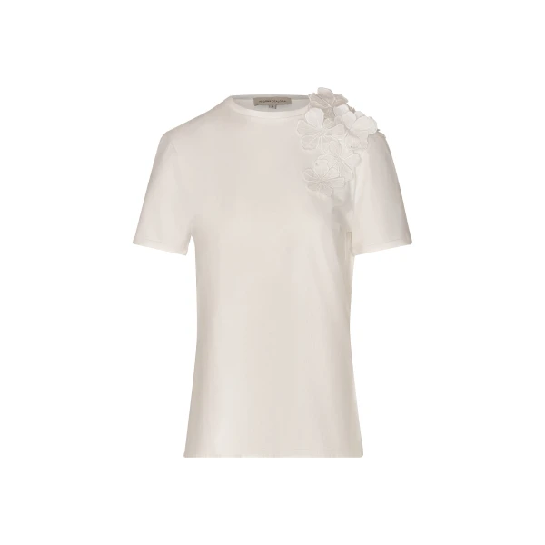 Andres Otalora luxury designer Top with bold silhouette in linen
