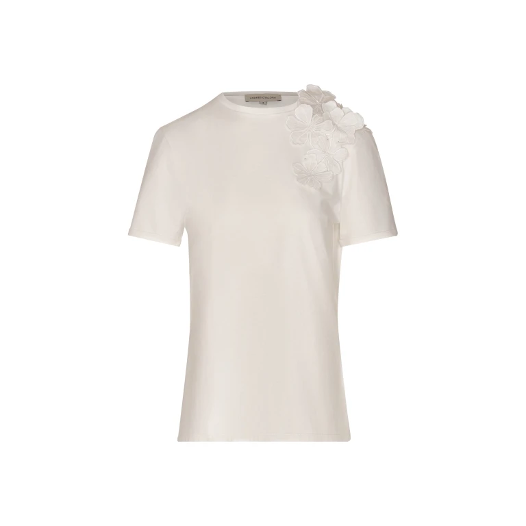 Andres Otalora luxury designer Top with bold silhouette in linen