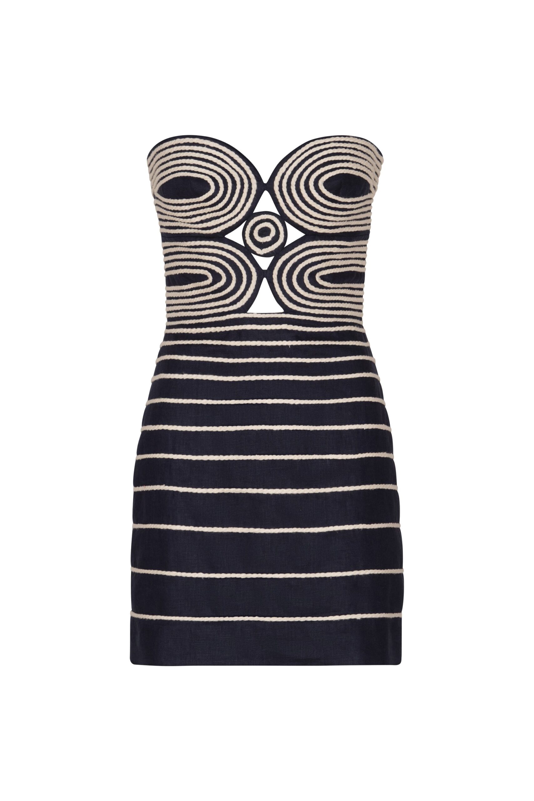 Andres Otalora Colombian Designer Dress - Luxury Womenswear Andres Otalora luxury designer Dress with bold silhouette in linen