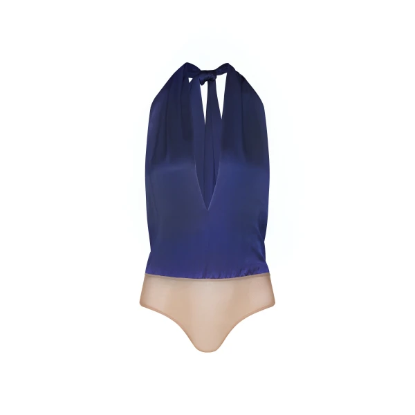 Andres Otalora luxury designer Swimsuit with bold silhouette in linen