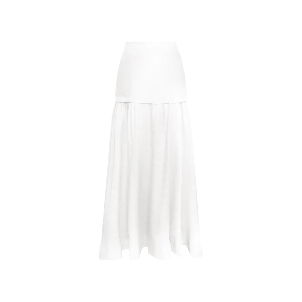 Andres Otalora luxury designer Skit with bold silhouette in linen