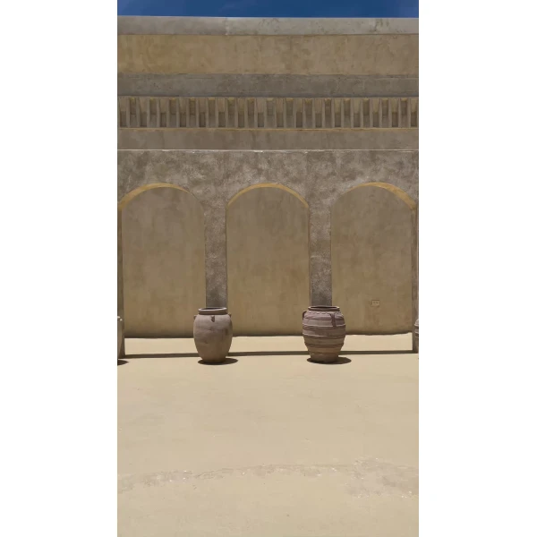 Andres Otalora luxury designer Skit with bold silhouette in linen