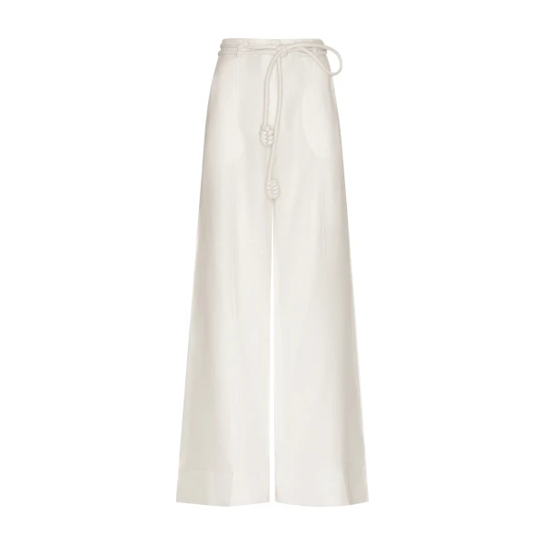 Andres Otalora luxury designer Pant with bold silhouette in linen