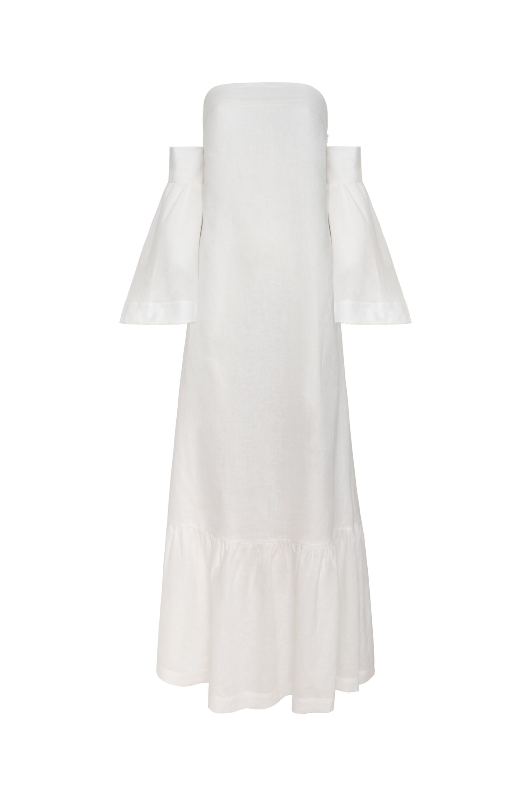 Andres Otalora Colombian Designer Dress - Luxury Womenswear Andres Otalora luxury designer Dress with bold silhouette in linen