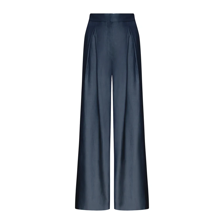 Andres Otalora luxury designer Pant with bold silhouette in linen