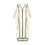 Andres Otalora Colombian Designer Dress - Luxury Womenswear Andres Otalora luxury designer Dress with bold silhouette in linen