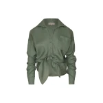 Andres Otalora Colombian Designer Top - Luxury Womenswear Andres Otalora luxury designer Top with bold silhouette in linen