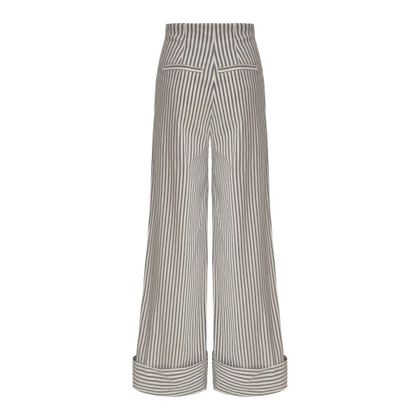 Andres Otalora luxury designer Pant with bold silhouette in linen