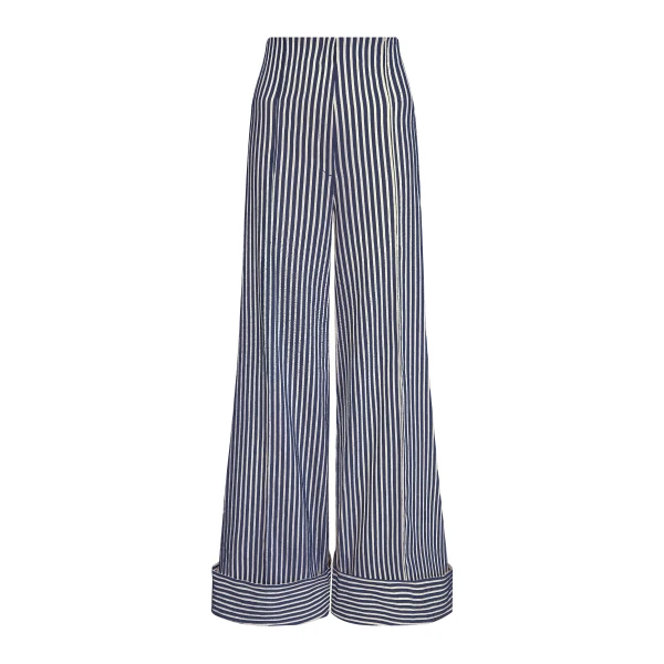 Andres Otalora luxury designer Pant with bold silhouette in linen