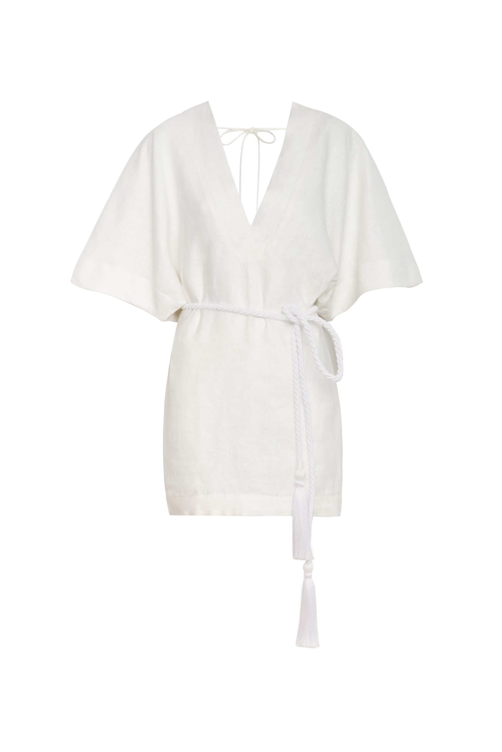 Andres Otalora Colombian Designer Dress - Luxury Womenswear Andres Otalora luxury designer Dress with bold silhouette in linen
