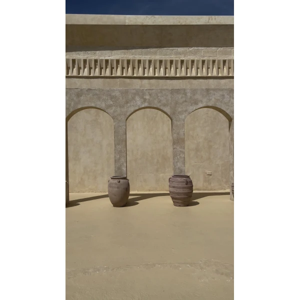 Andres Otalora luxury designer Skit with bold silhouette in linen