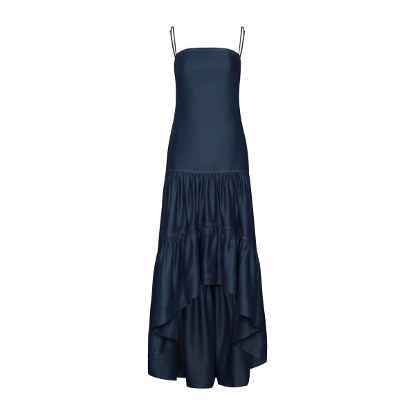 Andres Otalora luxury designer Dress with bold silhouette in linen