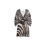 Andres Otalora luxury designer Dress with bold silhouette in linen