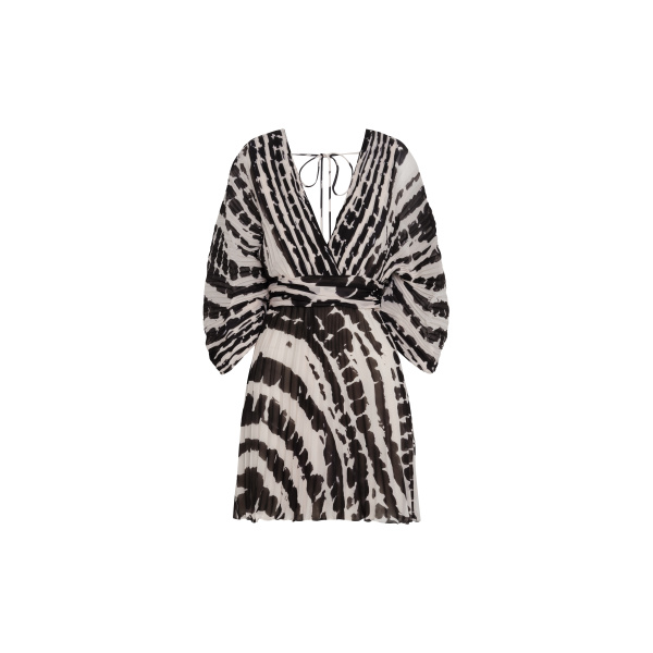Andres Otalora luxury designer Dress with bold silhouette in linen
