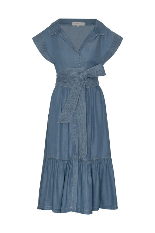 Andres Otalora Colombian Designer Dress - Luxury Womenswear Andres Otalora luxury designer Dress with bold silhouette in linen