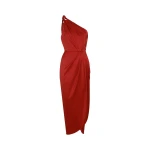 Andres Otalora Colombian Designer Dress - Luxury Womenswear Andres Otalora luxury designer Dress with bold silhouette in linen