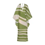 Andres Otalora Colombian Designer Dress - Luxury Womenswear Andres Otalora luxury designer Dress with bold silhouette in linen