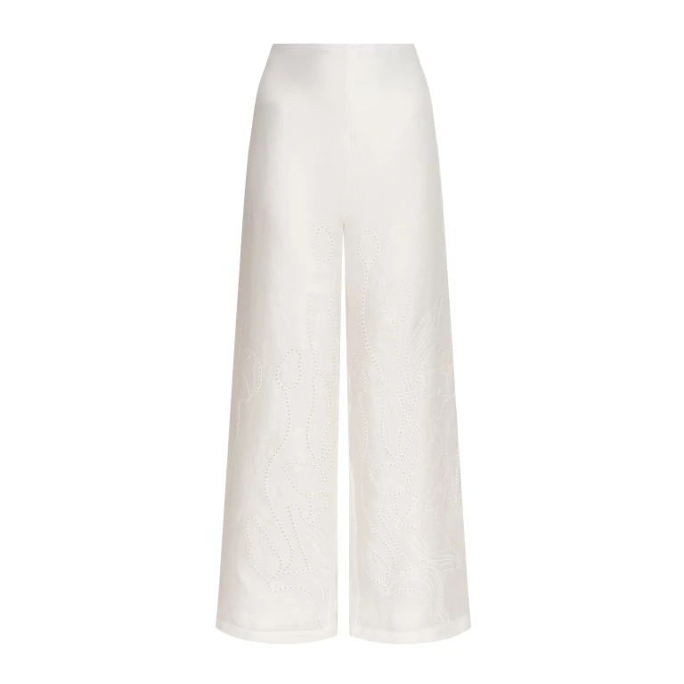 Andres Otalora luxury designer Pant with bold silhouette in linen