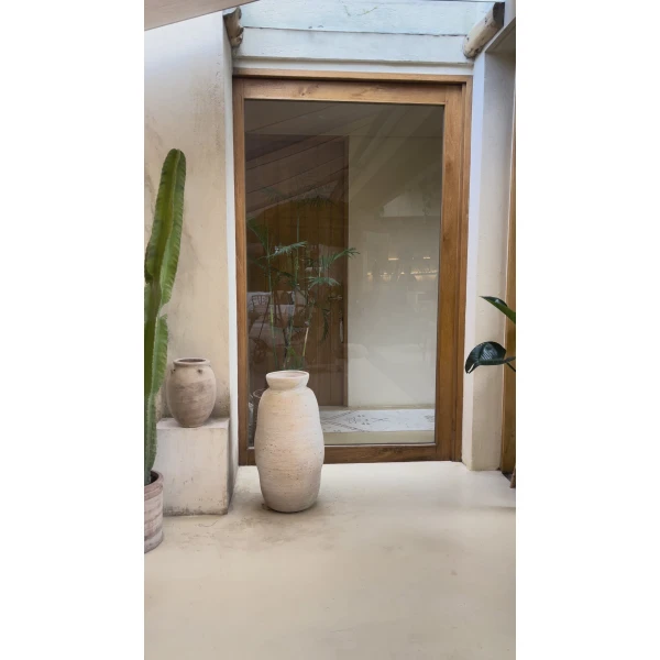 Andres Otalora luxury designer Skit with bold silhouette in linen