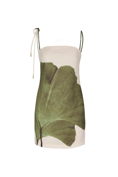 Andres Otalora Colombian Designer Dress - Luxury Womenswear Andres Otalora luxury designer Dress with bold silhouette in linen