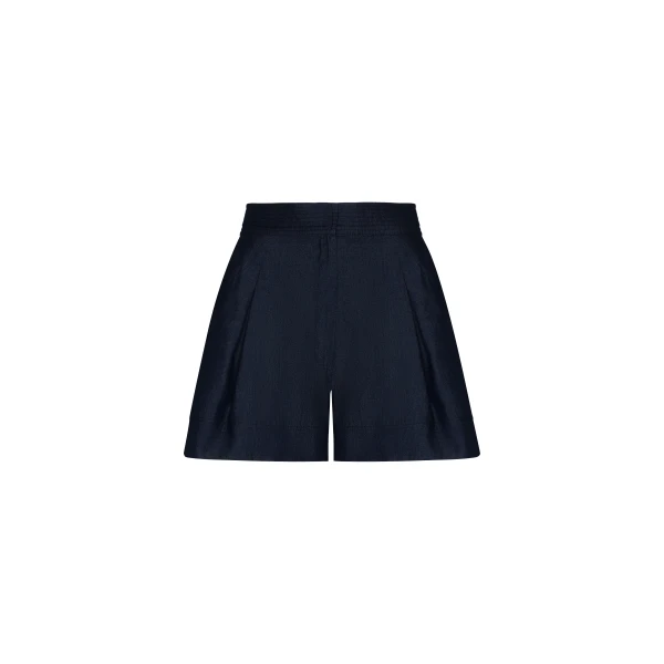 Andres Otalora luxury designer Short with bold silhouette in linen