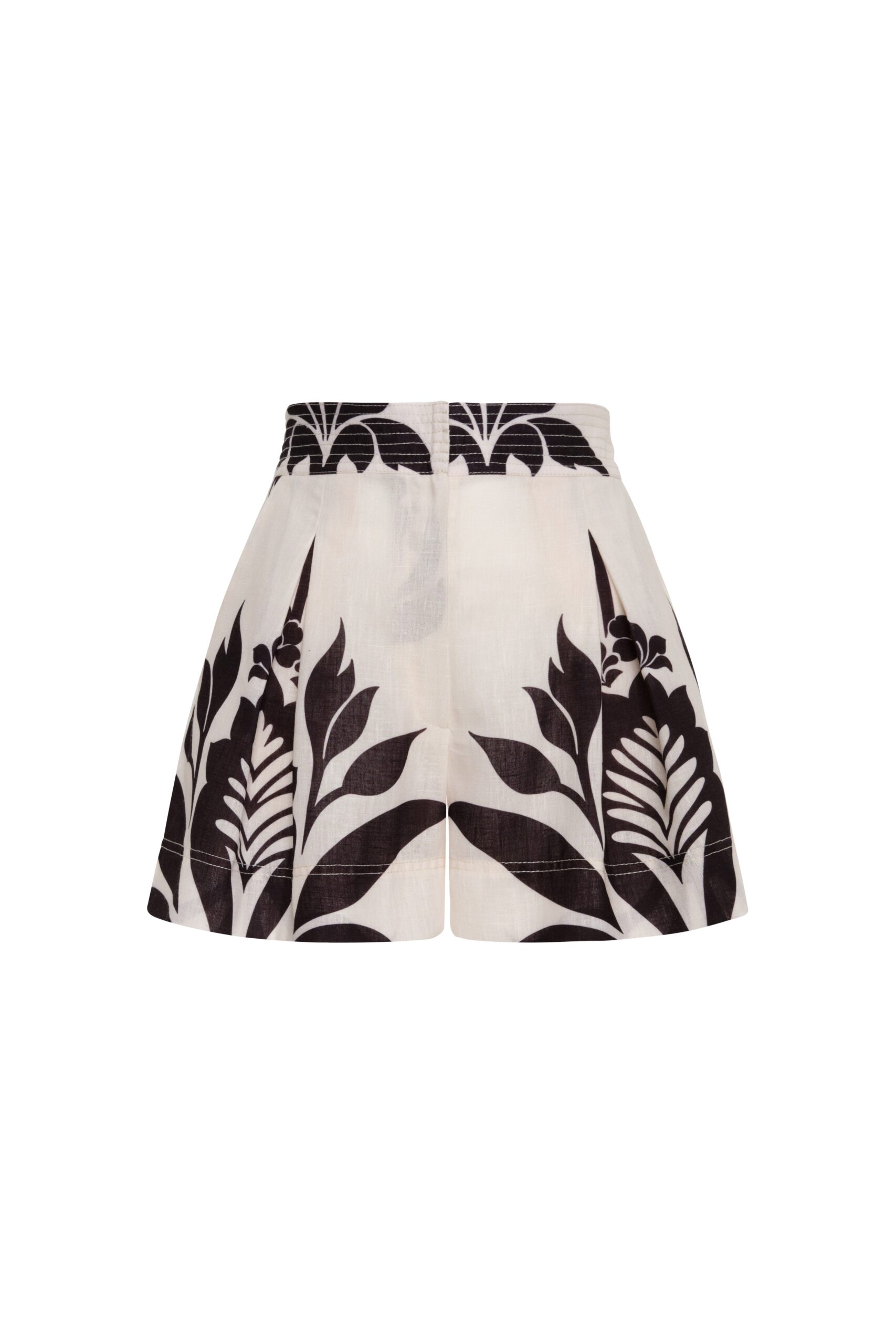 Andres Otalora Colombian Designer Short - Luxury Womenswear Andres Otalora luxury designer Short with bold silhouette in linen