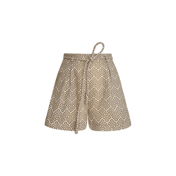 Andres Otalora luxury designer Short with bold silhouette in linen