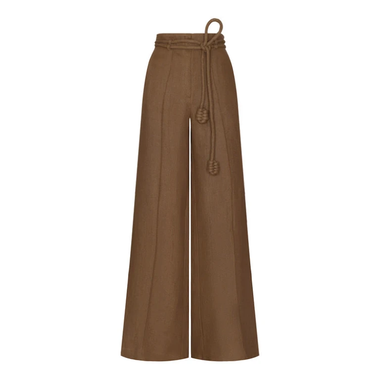 Andres Otalora luxury designer Pant with bold silhouette in linen